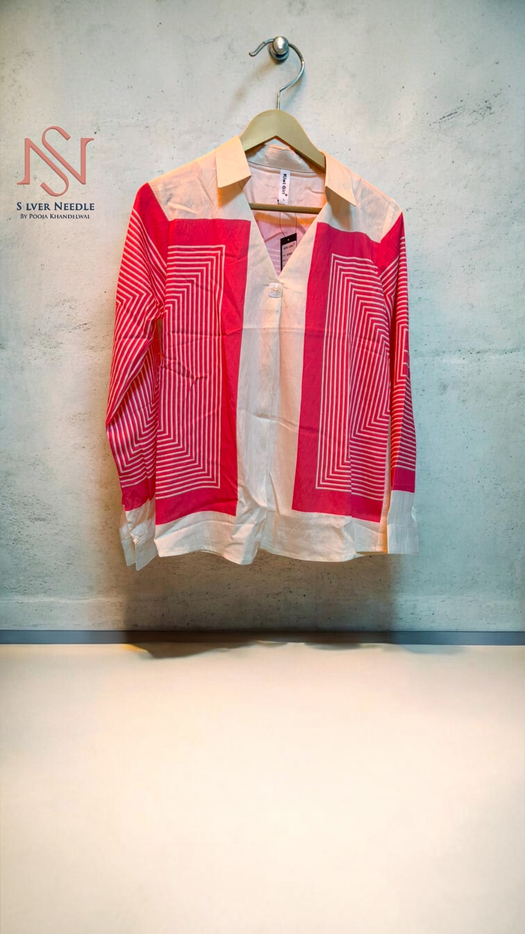 Pink Geometric Shirt