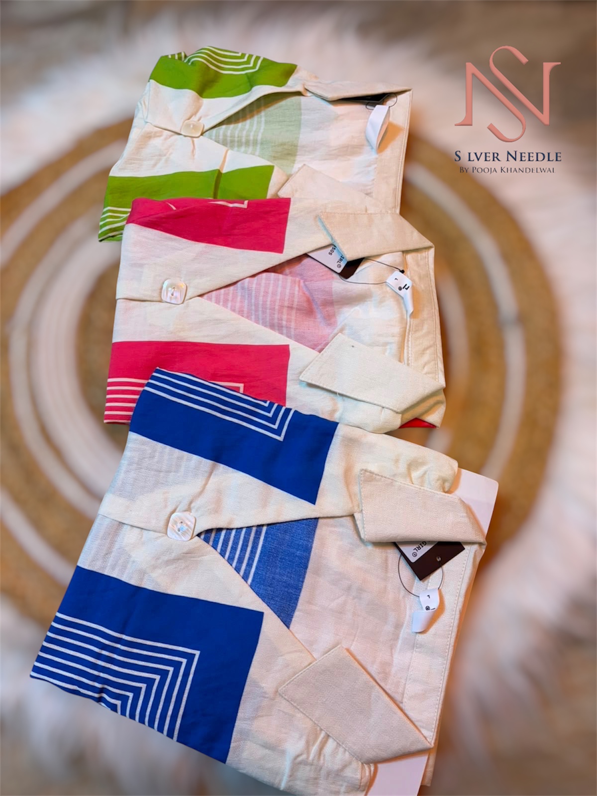 Pink Geometric Shirt view 3