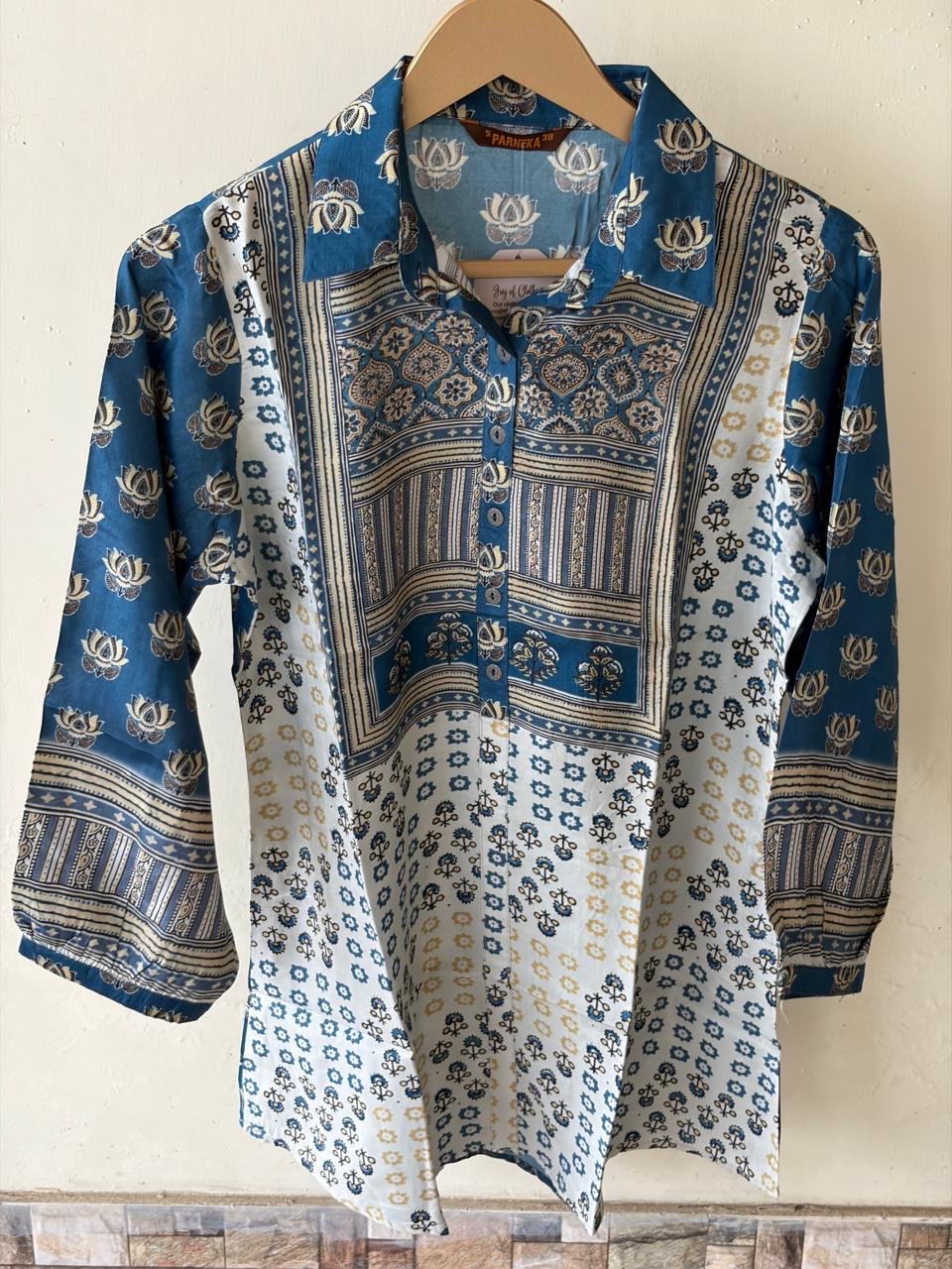 Azrag print with Lotus motive