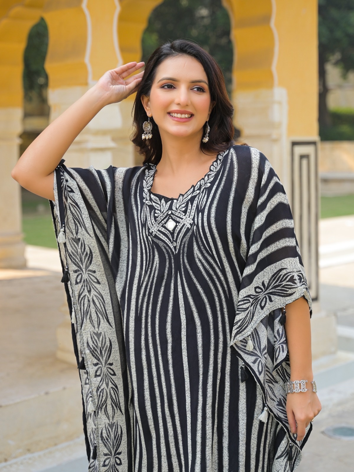 Premium Chinnon Kaftan Set