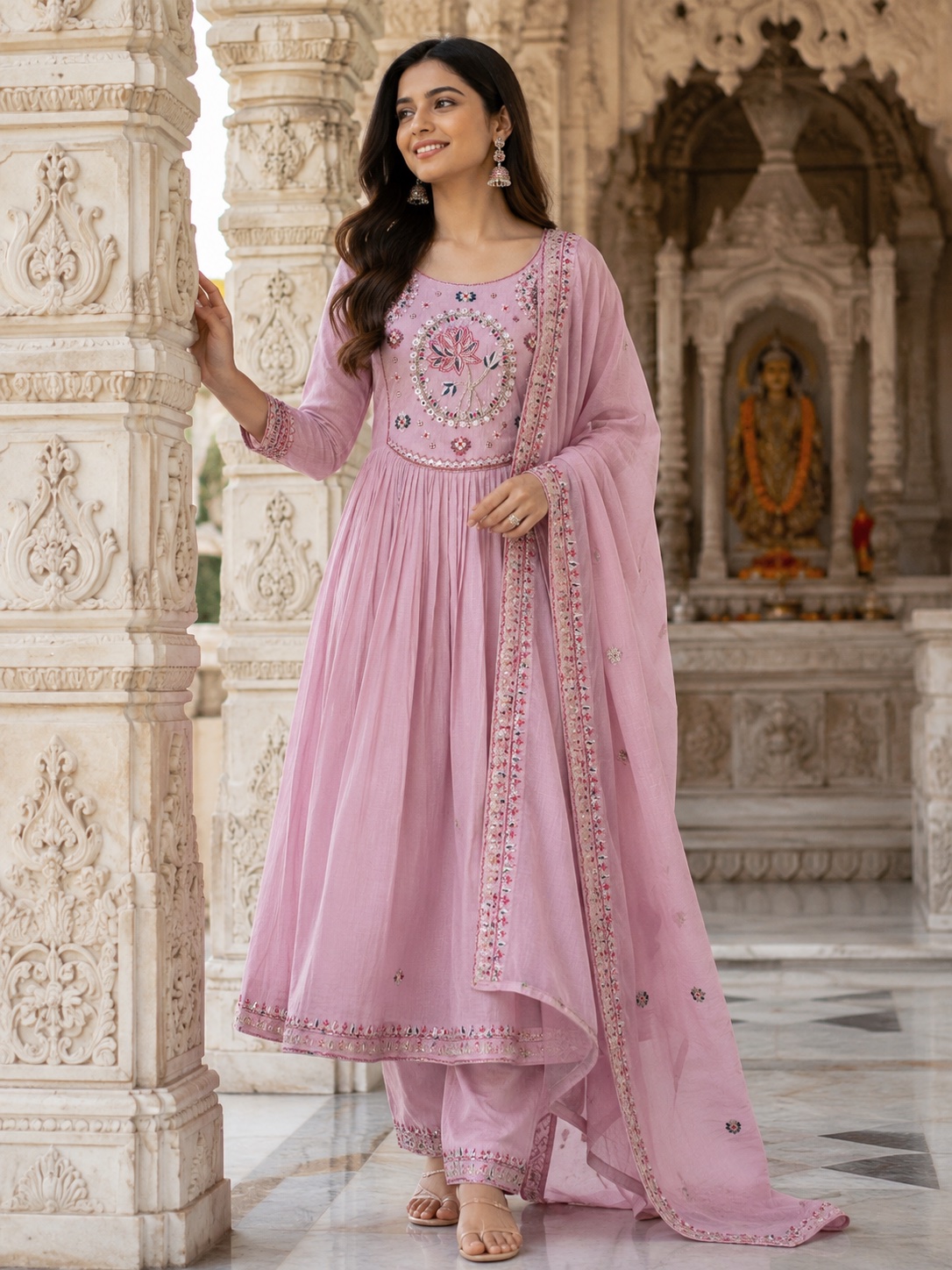 Pinkish A-Line Suite